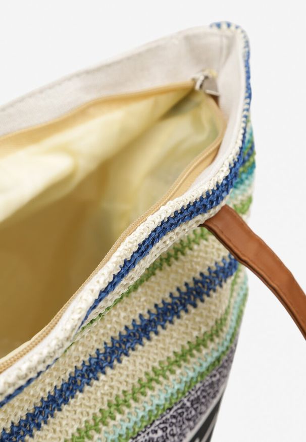 Renee - Jasnozielona Torebka Typu Shopper na Plażę z Jedną Komorą Gomeissa. Kolor: zielony. Sezon: lato. Styl: wakacyjny