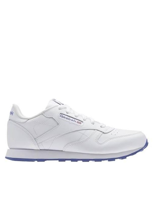 Buty do chodzenia dla dzieci Reebok Classic Leather. Zapięcie: sznurówki. Kolor: biały. Materiał: materiał, tkanina, syntetyk, skóra. Szerokość cholewki: normalna. Model: Reebok Classic. Sport: turystyka piesza