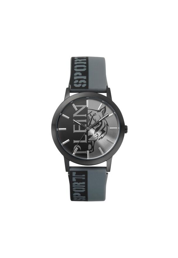 Plein Sport Zegarek Legend PSLBA0323 Szary. Kolor: szary. Materiał: syntetyk. Styl: sportowy