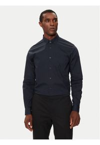 Armani Exchange Koszula 6DZC21 ZN2VZ 1510 Granatowy Slim Fit. Kolor: niebieski. Materiał: bawełna #1