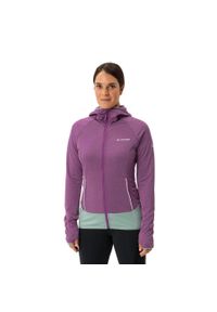 Vaude - Bluza damska z kapturem VAUDE Tekoa II. Typ kołnierza: kaptur. Kolor: fioletowy, różowy, wielokolorowy