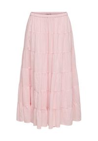 only - ONLY Spódnica maxi Kelly 15374229 Różowy jasny A-Line Fit. Kolor: różowy. Materiał: bawełna #2