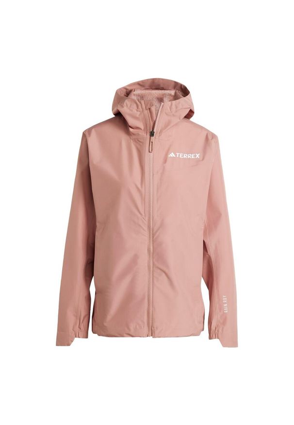 Adidas - Kurtka Terrex Multi 2.5L Rain.Rdy. Kolor: różowy. Materiał: materiał. Sport: turystyka piesza