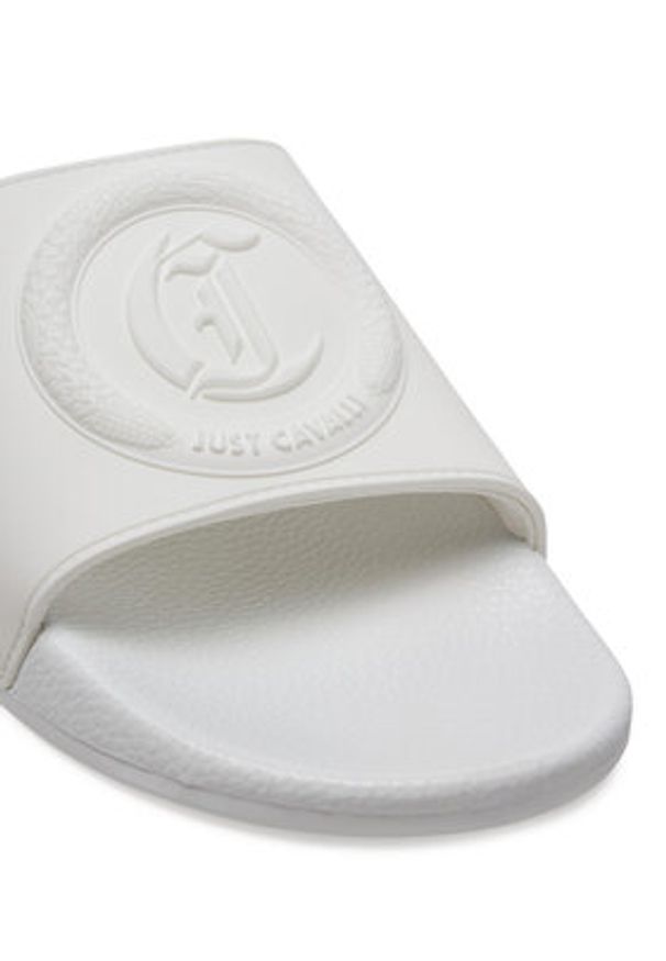 Just Cavalli Klapki 78QA3SZ4 Biały. Kolor: biały. Materiał: syntetyk