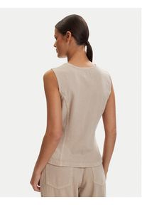 only - ONLY Kamizelka Everly 15364370 Beżowy Regular Fit. Kolor: beżowy. Materiał: bawełna #5