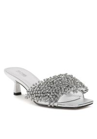 Klapki MICHAEL Michael Kors Amal Kitten Sandal 40S3AMMS1M Silver. Kolor: srebrny. Materiał: skóra #1