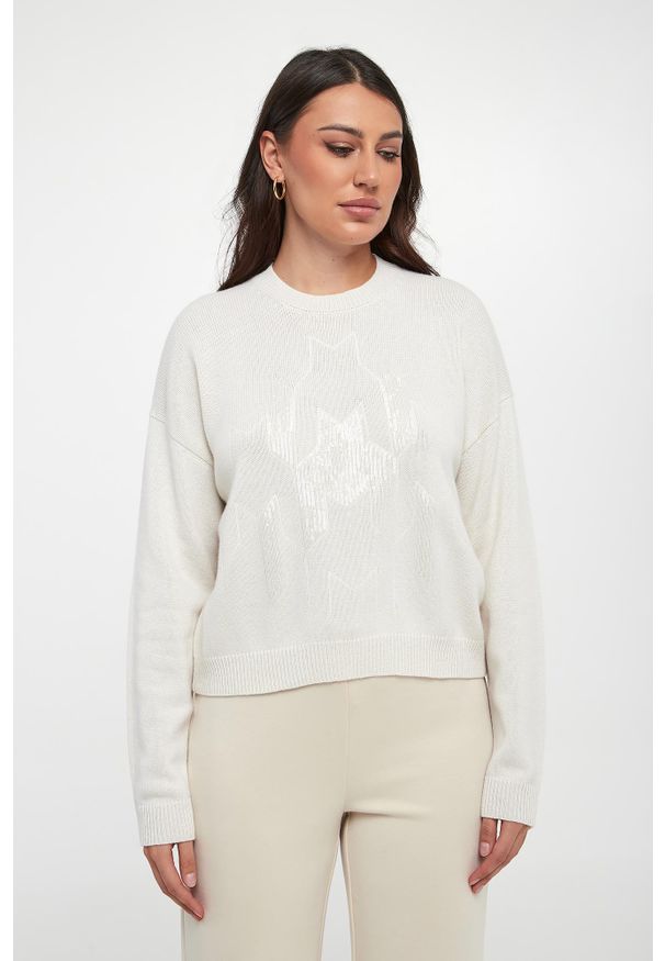 Sweter damski z jedwabiem i kaszmirem PESERICO. Materiał: jedwab, kaszmir