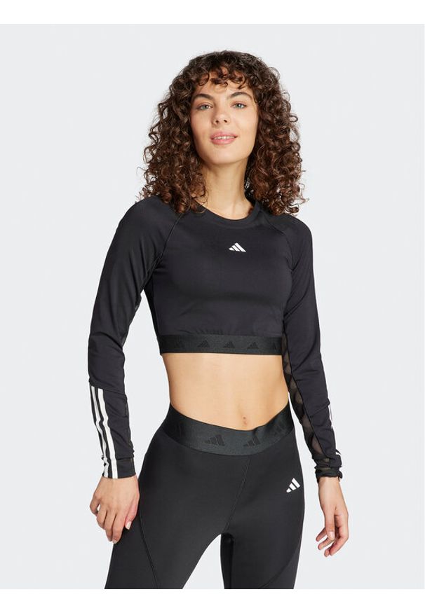 Adidas - adidas Koszulka techniczna Hyperglam Training IN6773 Czarny Slim Fit. Kolor: czarny. Materiał: syntetyk