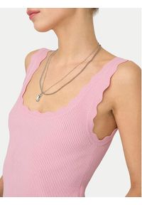 JDY Top Nanna 15290585 Różowy Slim Fit. Kolor: różowy. Materiał: wiskoza #7