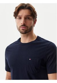 TOMMY HILFIGER - Tommy Hilfiger T-Shirt Essential MW0MW37283 Granatowy Regular Fit. Kolor: niebieski. Materiał: bawełna #4
