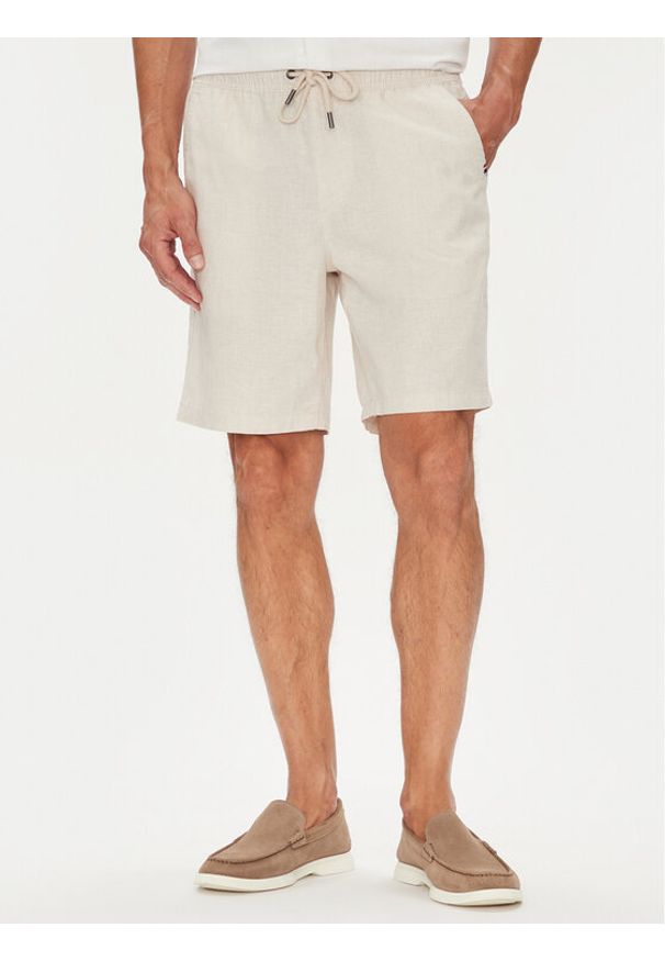 U.S. Polo Assn. Szorty materiałowe MUP4050 Beżowy Slim Fit. Kolor: beżowy. Materiał: bawełna