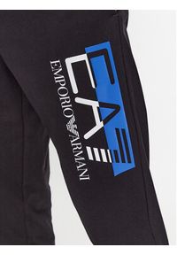 EA7 Emporio Armani Spodnie dresowe 6RPP73 PJ05Z 1200 Czarny Regular Fit. Kolor: czarny. Materiał: bawełna #2