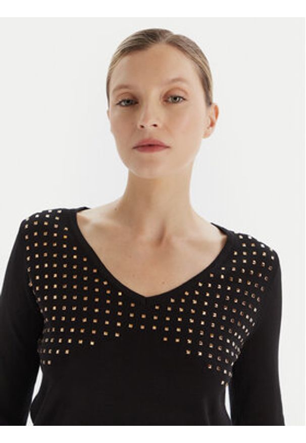 Artigli Sweter ACMA002723 Czarny Regular Fit. Kolor: czarny. Materiał: syntetyk