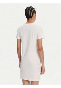 Just Cavalli Sukienka codzienna 78PAOE15 Biały Regular Fit. Okazja: na co dzień. Kolor: biały. Materiał: bawełna. Typ sukienki: proste. Styl: casual #5