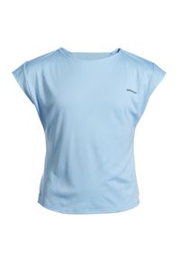 ARTENGO - Koszulka do tenisa dla dziewczynek Artengo TTS500. Kolor: niebieski. Materiał: poliester, elastan, materiał. Sport: tenis