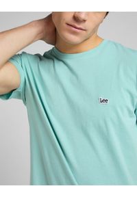 Lee - LEE SS PATCH LOGO TEE MĘSKI T-SHIRT KOSZULKA LOGO MINT BLUE L60UFQUD #3