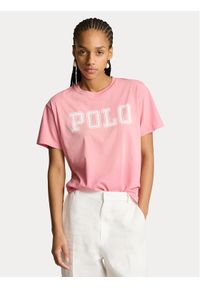 Polo Ralph Lauren T-Shirt 211935591002 Różowy Regular Fit. Typ kołnierza: polo. Kolor: różowy. Materiał: bawełna #1