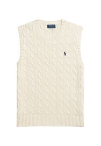 Polo Ralph Lauren Sweter 710979113003 Écru Regular Fit. Typ kołnierza: polo. Materiał: bawełna #4
