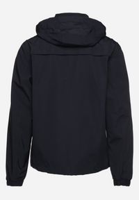 Born2be - Granatowa Kurtka Wiatrówka z Kapturem Schowanym w Kołnierzu Fioratte. Okazja: na co dzień. Typ kołnierza: kaptur. Kolor: niebieski. Styl: casual #4
