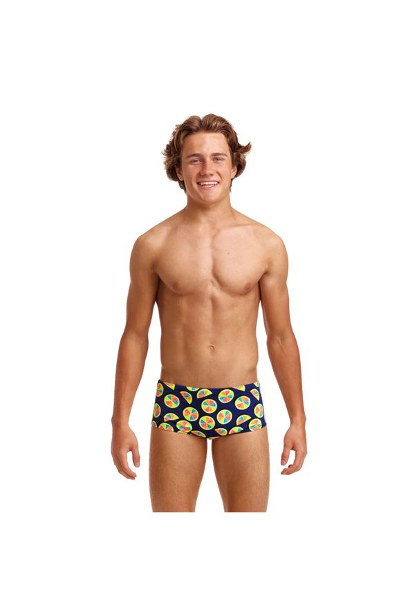 FUNKITA - Kąpielówki chłopięce spodenki bokserki Funky Trunks You Lemon. Kolor: niebieski, żółty, wielokolorowy