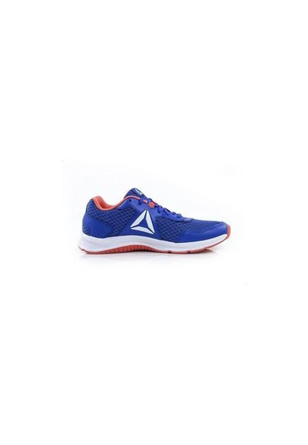 Buty do chodzenia damskie Reebok Express Runner. Zapięcie: sznurówki. Kolor: niebieski, wielokolorowy. Materiał: materiał, tkanina, syntetyk, guma. Szerokość cholewki: normalna. Sport: turystyka piesza