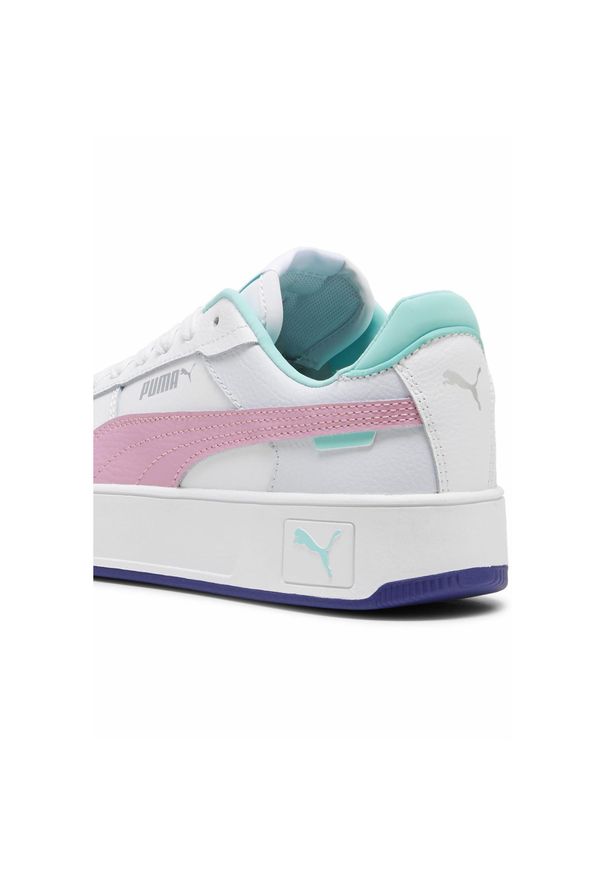 Puma - Młodzieżowe sneakersy Carina Street PUMA White Mauved Out Mint Pink Green. Kolor: biały, wielokolorowy, różowy, zielony. Sezon: lato