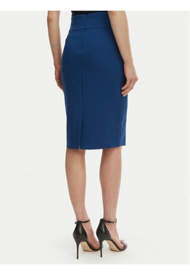 Rinascimento Spódnica ołówkowa CFC0128651003 Niebieski Slim Fit. Kolor: niebieski. Materiał: syntetyk