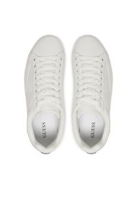 Guess Sneakersy Caserta FMFCAS ELL12 Biały. Kolor: biały. Materiał: skóra