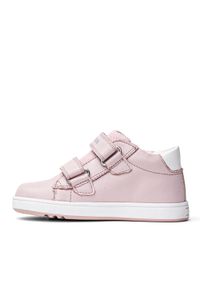 Geox - Sneakersy dziecięce różowe GEOX B Biglia Girl. Kolor: różowy. Materiał: materiał, syntetyk, skóra, guma. Wzór: motyw z bajki, aplikacja. Sport: turystyka piesza #2