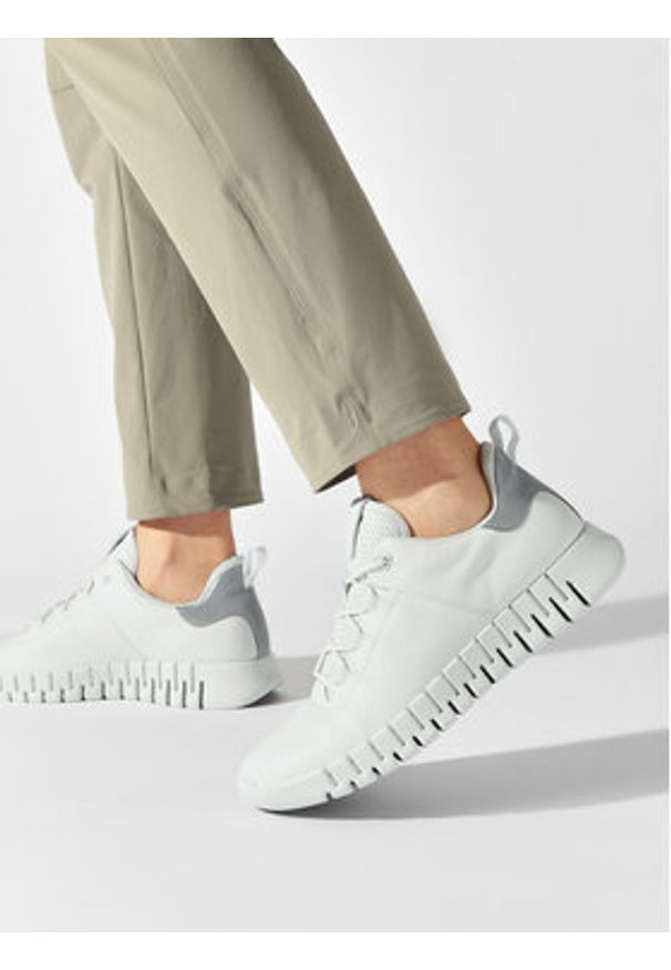 ecco - ECCO Sneakersy GRUUV M 52520450874 Biały. Kolor: biały. Materiał: skóra
