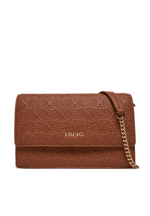 Liu Jo Torebka Ecs S Crossbody AF4253 E0538 Brązowy. Kolor: brązowy. Materiał: skórzane