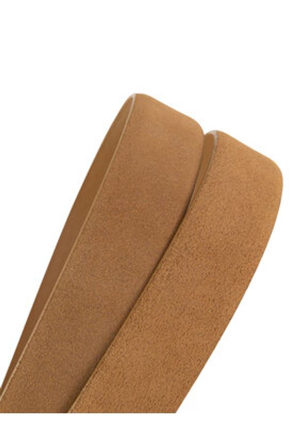 Gino Rossi Pasek Damski BLYL24006-1 Brązowy. Kolor: brązowy. Materiał: zamsz, skóra