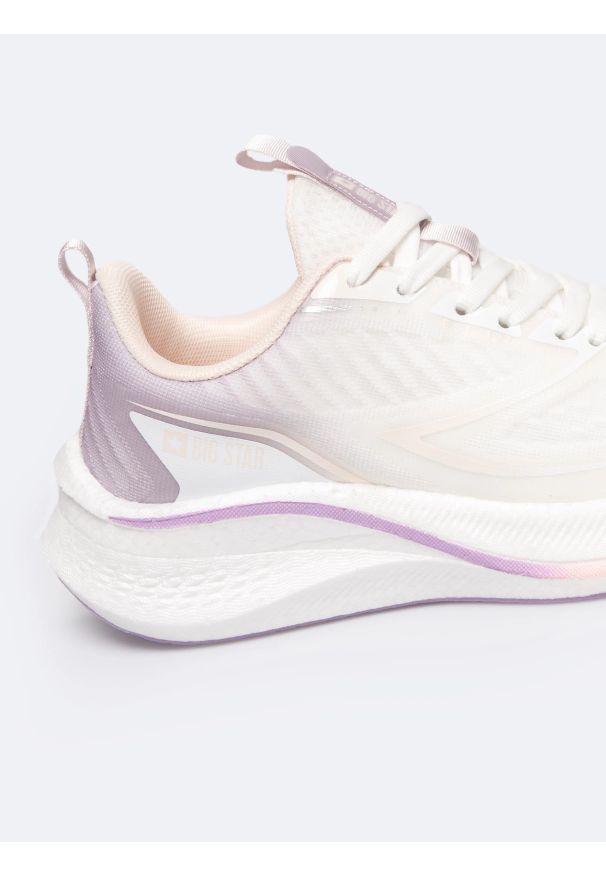Big-Star - Sneakersy damskie kremowe RR274A161 101. Kolor: biały. Szerokość cholewki: normalna