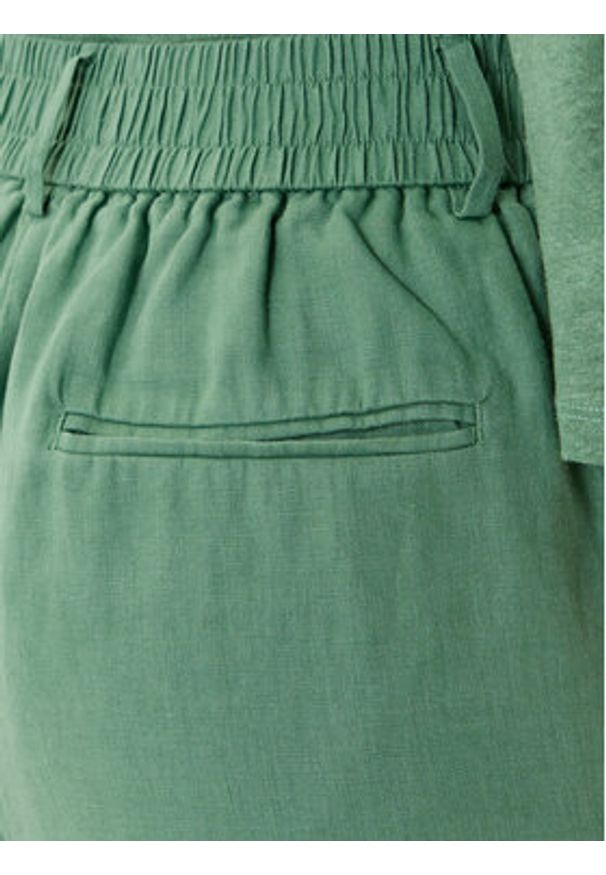 United Colors of Benetton - United Colors Of Benetton Bermudy 4AGHD901V Zielony Relaxed Fit. Kolor: zielony. Materiał: len