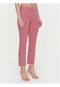 Weekend Max Mara Spodnie materiałowe Rana 2351310137 Różowy Slim Fit. Kolor: różowy. Materiał: materiał, syntetyk