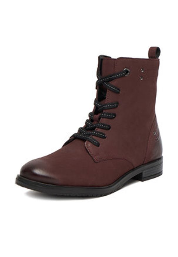 Lasocki Trzewiki CEO-WI23-DALIA3-26 Bordowy. Kolor: czerwony. Materiał: nubuk, skóra