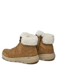 skechers - Skechers Botki Glacial Ultra Cozyly 144178/CSNT Brązowy. Kolor: brązowy. Materiał: materiał #5