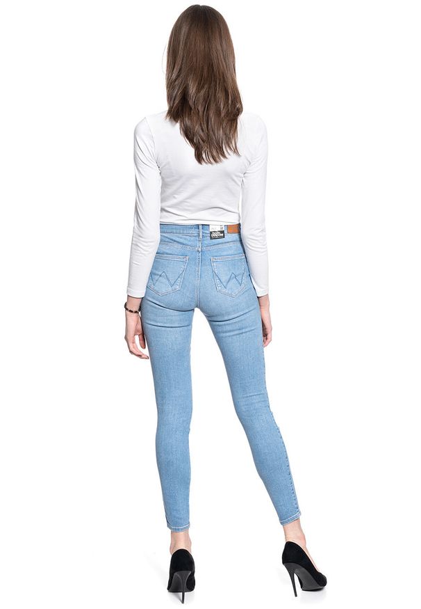 Wrangler - SPODNIE DAMSKIE WRANGLER HIGH RISE SKINNY SOFT CLOUD W27HZI29R 112128152