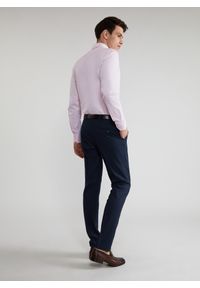 Pako Lorente - Granatowe spodnie garniturowe P21WF-6G-073-G-S. Kolor: niebieski. Materiał: wiskoza, poliester, elastan #8