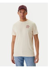 Kappa T-Shirt 37276IW Beżowy Regular Fit. Kolor: beżowy. Materiał: bawełna #5