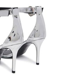 Versace Jeans Couture Sandały 80VA3S76 ZS406 Srebrny. Kolor: srebrny. Materiał: skóra #4