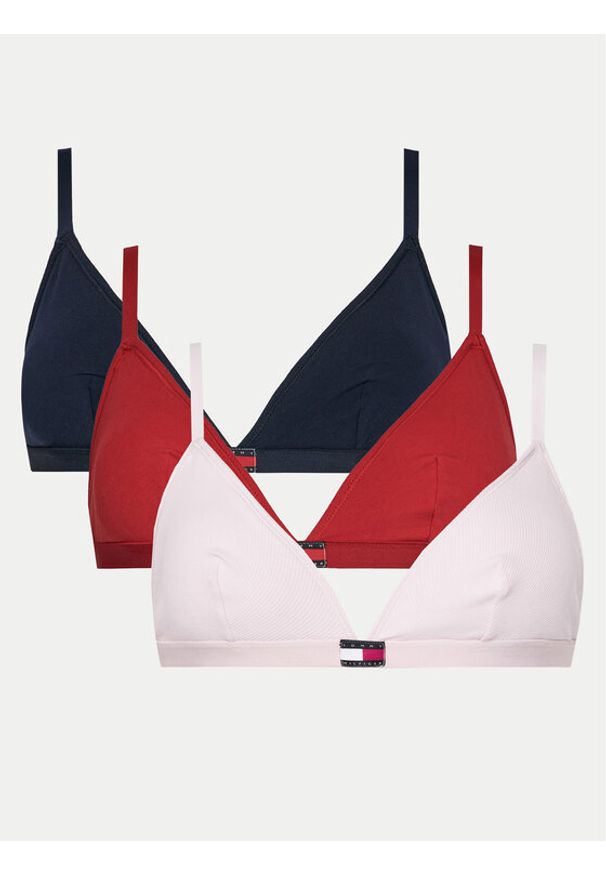 TOMMY HILFIGER - Tommy Hilfiger Komplet 3 biustonoszy UW0UW05747 Kolorowy. Materiał: bawełna. Wzór: kolorowy