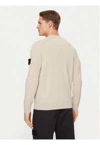Stone Island Sweter 8115545B4 Beżowy Regular Fit. Kolor: beżowy. Materiał: wełna #4