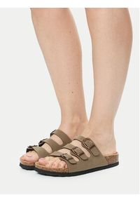 CRUZ Klapki Santa CR192185 Beżowy. Kolor: beżowy. Materiał: skóra #6
