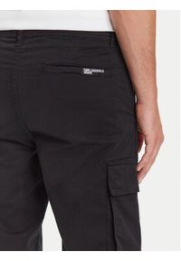 Karl Lagerfeld Jeans Spodnie materiałowe A3M10085 Czarny Regular Fit. Kolor: czarny. Materiał: bawełna #4