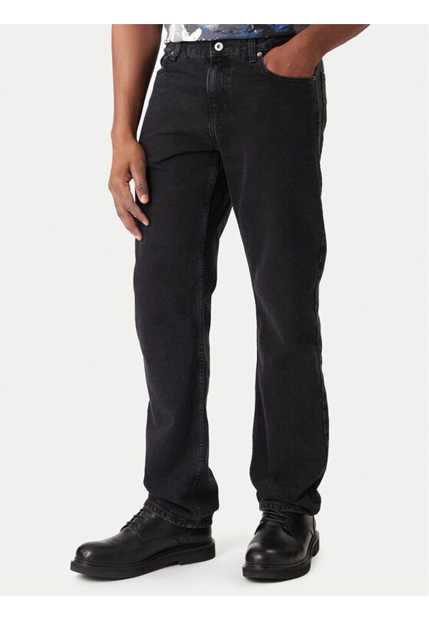 Karl Lagerfeld Jeans Jeansy B1M10039 Czarny Straight Fit. Kolor: czarny