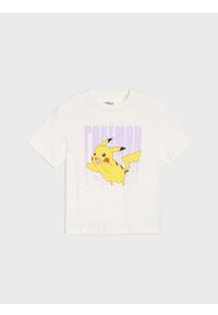 Sinsay - Koszulka Pokémon - kremowy. Kolor: kremowy