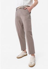 Volcano - Materiałowe spodnie z kantem R-LAVI. Okazja: na co dzień, na spotkanie biznesowe, do pracy. Stan: podwyższony. Materiał: materiał. Styl: casual, biznesowy, klasyczny #1