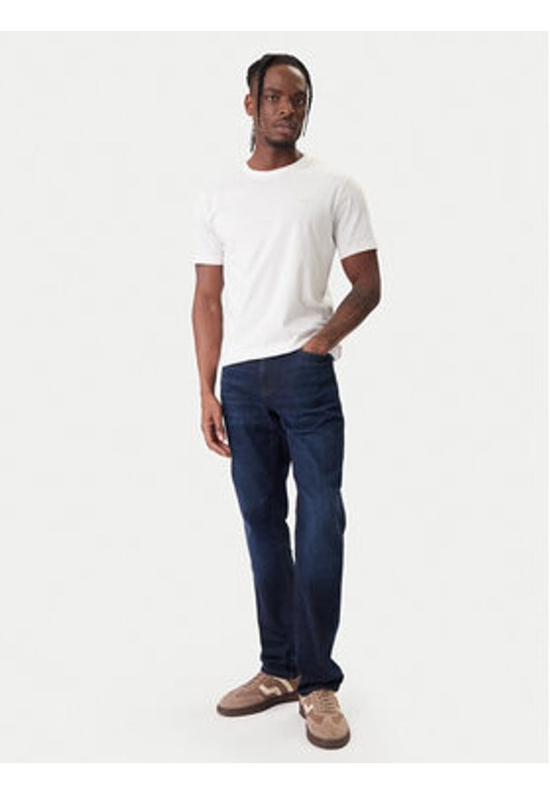 JOOP! Jeans T-Shirt 32Alphis 10011152 30045926 Écru Modern Fit. Kolor: kremowy. Materiał: bawełna