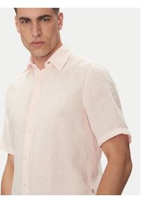 BOSS Koszula 50537382 Różowy Regular Fit. Kolor: różowy. Materiał: len